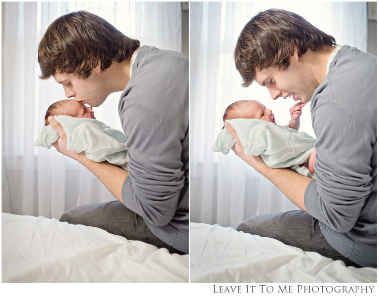 Berks County Family Photographer_Main Line Newborn Photographer_Schnoodle_Newborn Portraits_Father and Son